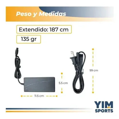 Cargador Para Scooter Patineta Electrica Smart Balance Negro