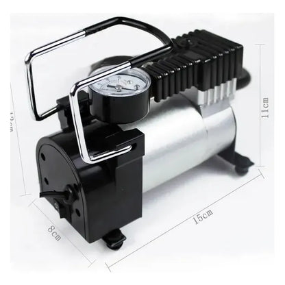 Compresor de Aire Portátil 12V 150 PSI Inflador Neumáticos Auto Moto Plateado FIGGOS
