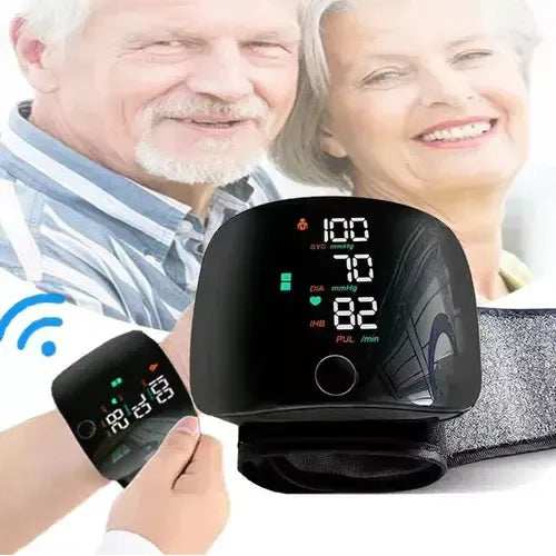 Tensiómetro De Muñeca Figoimport 2025 Pantalla Grande Voz 99 Memorias Negro