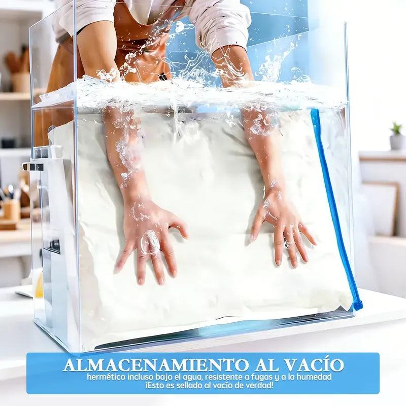 Bolsas Al Vacio Comprimir Ropa Ahorra Espacio 80x130 Pack 6