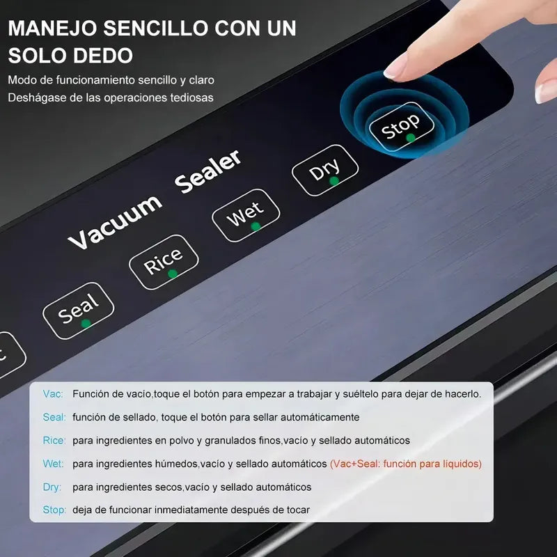 Selladora Al Vacio De Alimentos Para Almacenamiento 220v