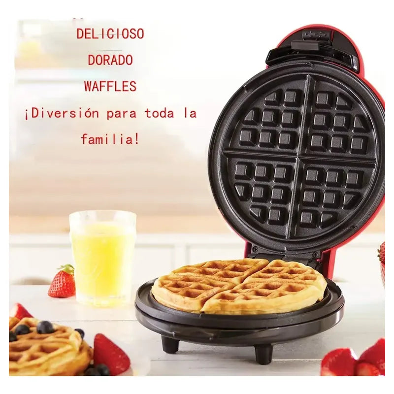 Mini Wafflera Eléctrica Redonda Arca 350w Para Desayuno