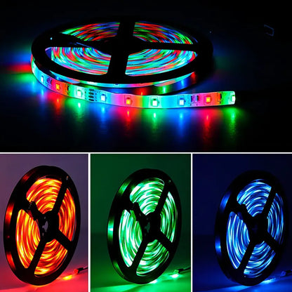 Tira De Luces Spin Led 5mts/300rgb 3528 Todo Los Colores 5m Ip65 Todos Los Colores