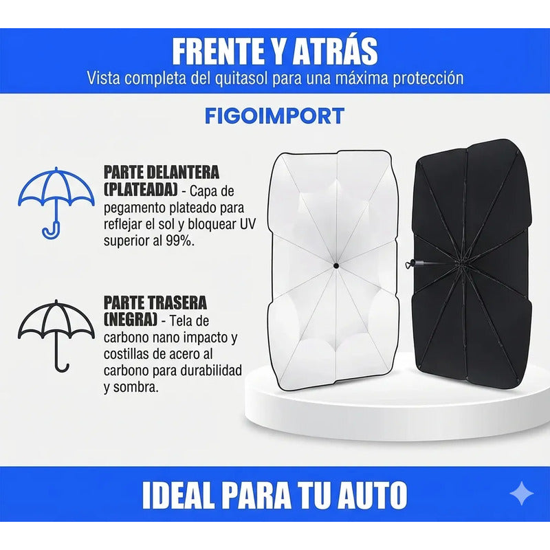 Quitasol Parasol Parabrisas Sombrilla Protector Para Auto