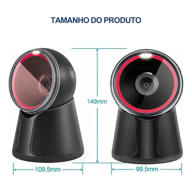 Scanner Genérico 1d Y 2d Usb Con Soporte Integrado Negro Usb