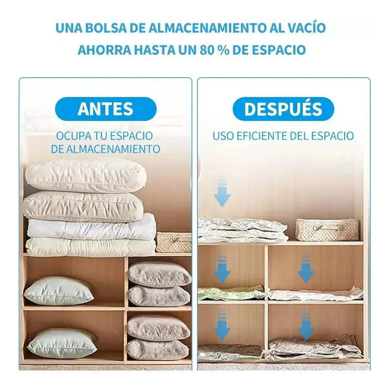 Bolsas Al Vacío Ahorra Espacio 70x110 De Almacenamiento De Viaje Para Ropa Bolsas De Compresión Para Viajes, Bolsas De Ahorro De Espacio Para Equipaje Accesorios De Crucero Imprescindibles Figoimport