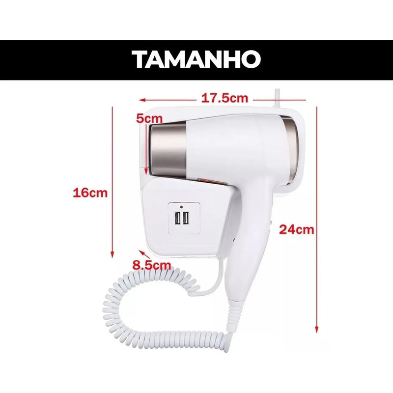 Mini Secador De Cabello Plegable Belleza Portatil Variado