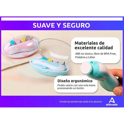 Corta Uñas Bebés Lima Eléctrica Para Bebes A Bateria