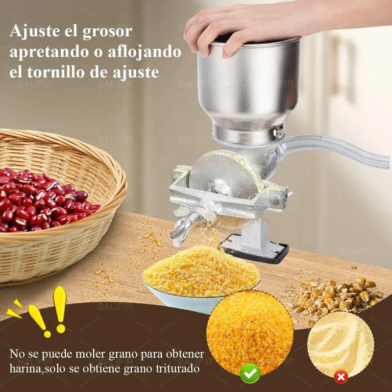 Molino Moledor Manual Metálico Choclo Maiz Metal