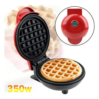 Mini Wafflera Eléctrica Redonda Arca 350w Para Desayuno