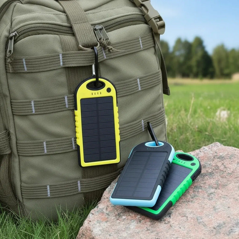 Cargador Solar Genérico Para Móviles Portátil Usb Variado