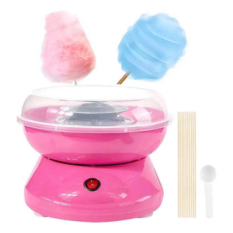 Máquina De Algodón De Azúcar Angelreally Mini Rosa 500w Bowl 30cm