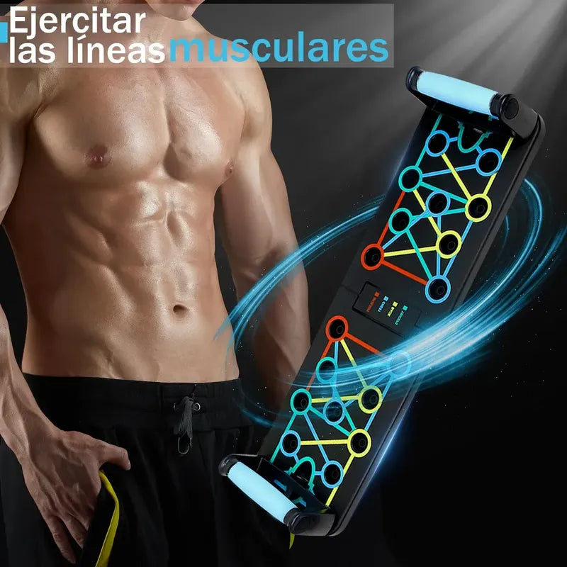 Barra Multifuncional Para Flexiones Y Dominadas Calistenia Negro