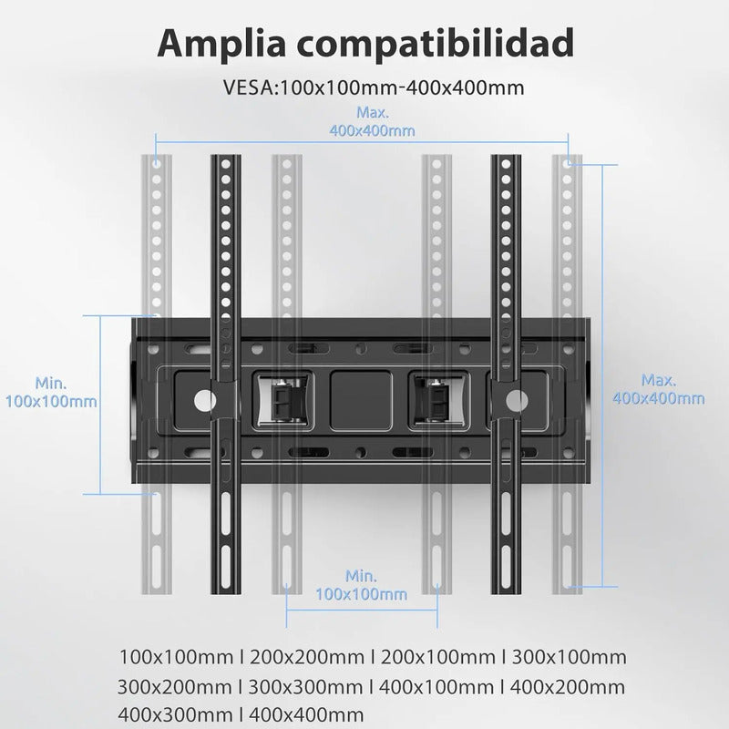 Soporte Tv Pared Ajustable Brazo 32-70 Hogar  Negro