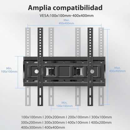 Soporte Tv Pared Ajustable Brazo 32-70 Hogar  Negro