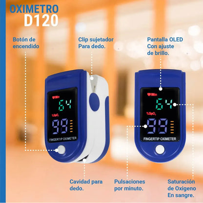 Oxímetro De Dedo Figoimport Jzk-302 Preciso Y Portátil