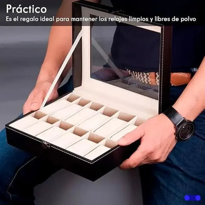 Caja Para Guardar Organizar Relojes De 12und