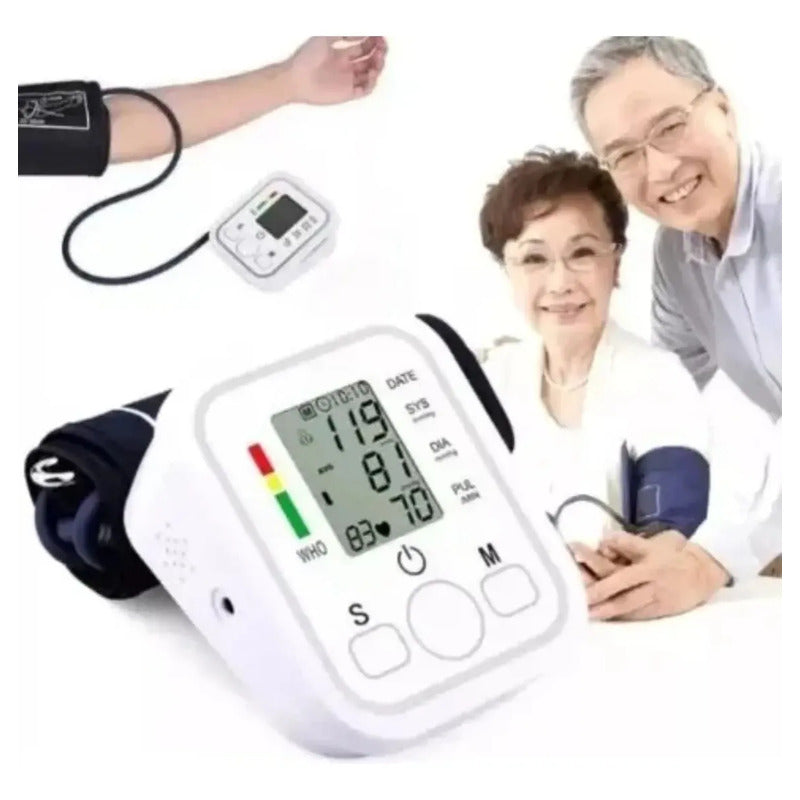 Tensiometro Digital Brazo Presion Arterial 2 Usuarios Pro Blanco