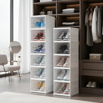 Zapatera Plegable De 6 Niveles Organizador De Almacenamiento Blanco