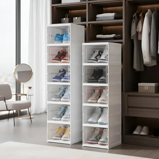 Zapatera Plegable De 6 Niveles Organizador De Almacenamiento Blanco