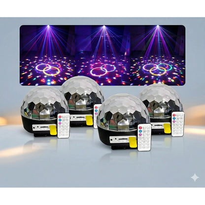 Fiesta Magic Disco Ritmitca Giratoria Efecto Pack X4