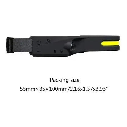 Linterna Frontal Led Brillante Luz Camping Lampara De Cabeza Blanco Frío Negro