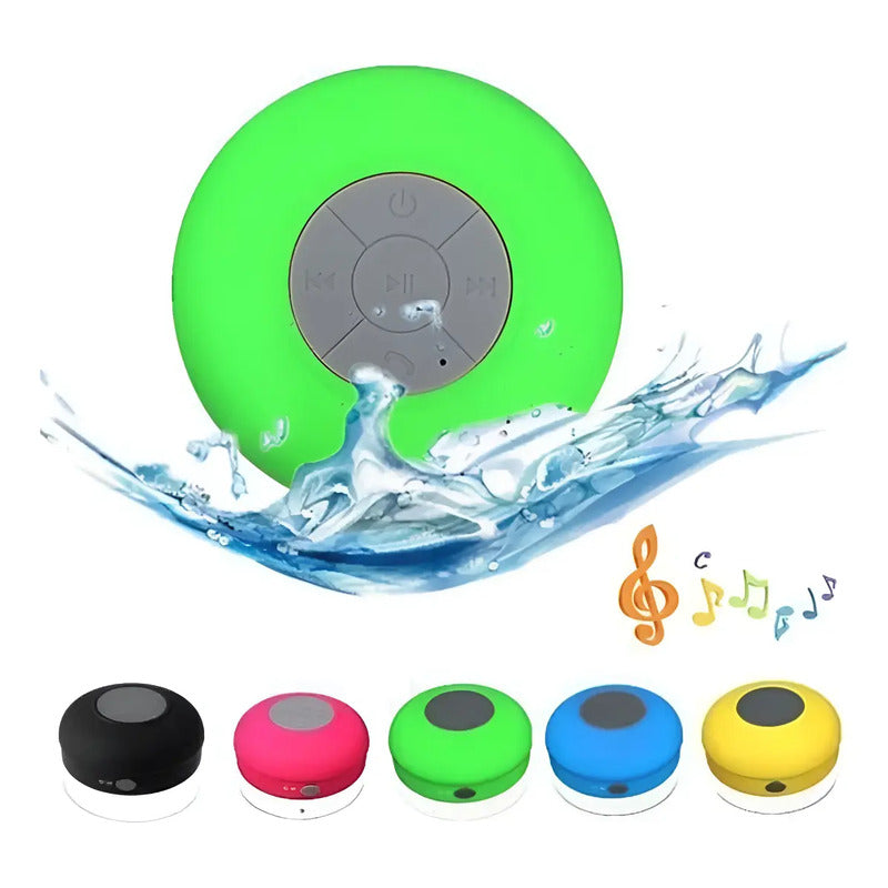 Parlante Manos Libre Pack X2 Para Ducha Impermeable Colores