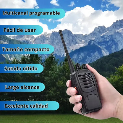 Radio Transmisor Baofeng Walkie Talkie Bf-888s X4 Negro