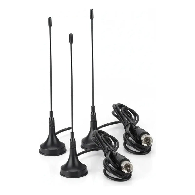 Antena Tv Digital Hd  Con Iman Interior / Exterior Pack X3