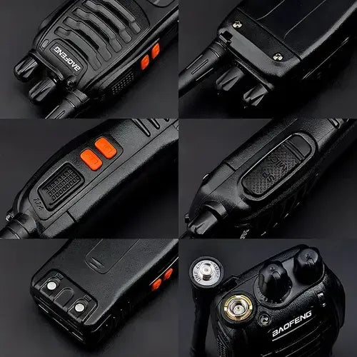 Walkie Talkie Baofeng 888-s Kit 2 Radios 16 Canales Negro