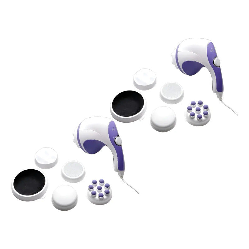Pack X2 Masajeador Corporal Relajante Muscular Tonificar  Blanco