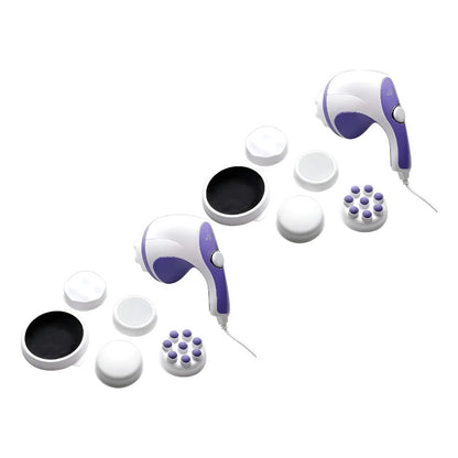 Pack X2 Masajeador Corporal Relajante Muscular Tonificar  Blanco