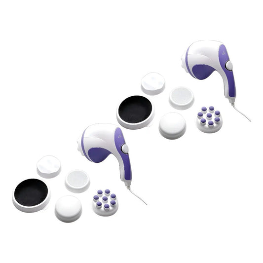 Pack X2 Masajeador Corporal Relajante Muscular Tonificar  Blanco