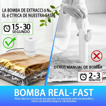 Bolsas Al Vacio Comprimir Ropa Ahorra Espacio 80x130 Pack 6