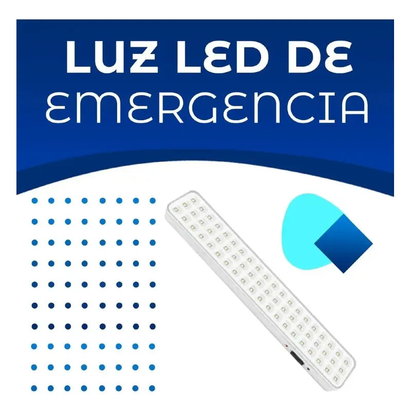 Lámpara Led De Emergencia Recargable 24 Horas Modelo Ca-629 Blanco