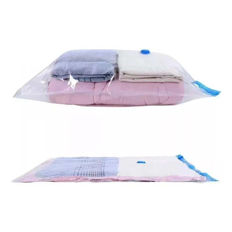 Bolsa Al Vacio Comprimir Ropa Ahorra Espacio 60 X 80 Cm 1und