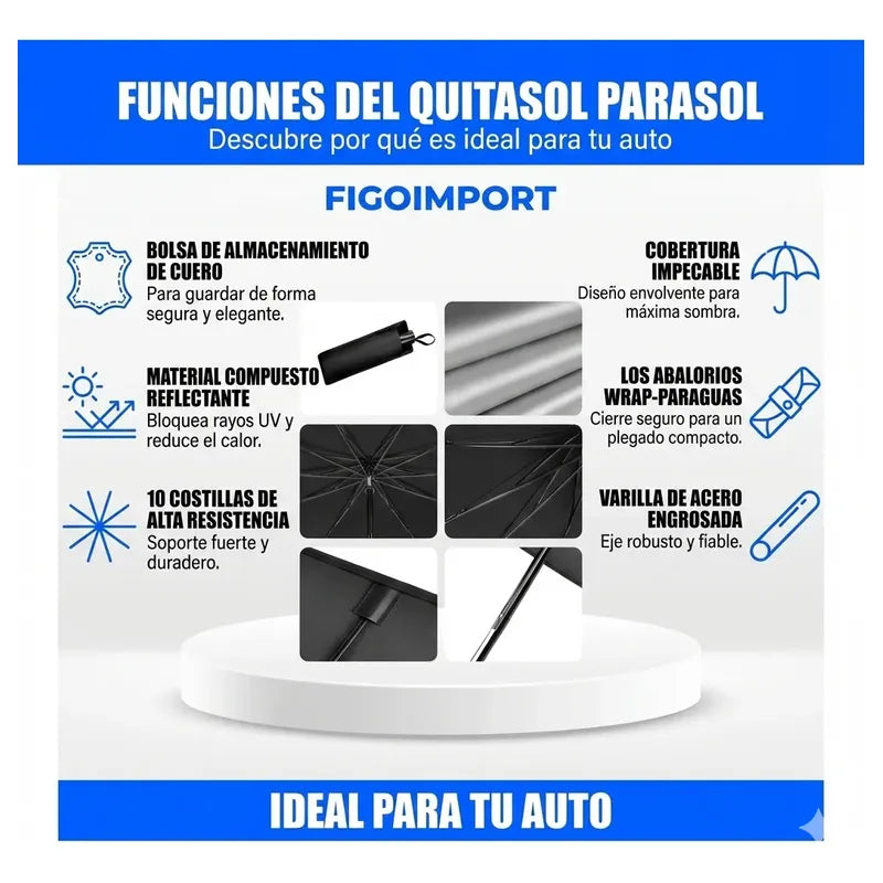 Quitasol Parasol Parabrisas Sombrilla Protector Para Auto