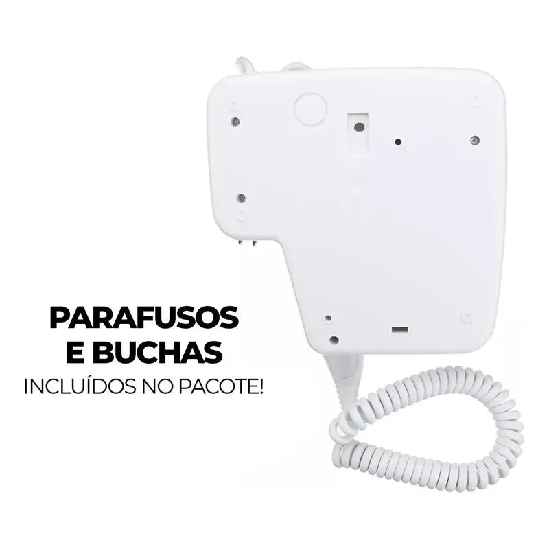 Secador De Pelo 1300w Con Soporte Y Puerto Usb Cargador Blanco