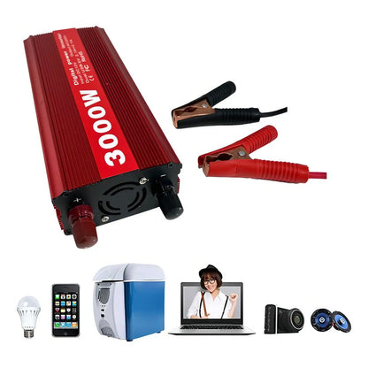 Inversor 3000w Onda Sinusoidal Modificada Usb 12v A 220v Con Protección