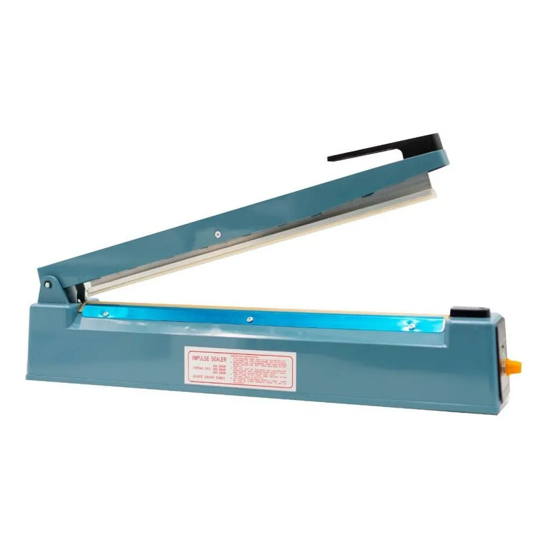 Selladora De Bolsas De Impulso Manual 40 Cm Con Regulador De Potencia Y 8 Niveles Azul