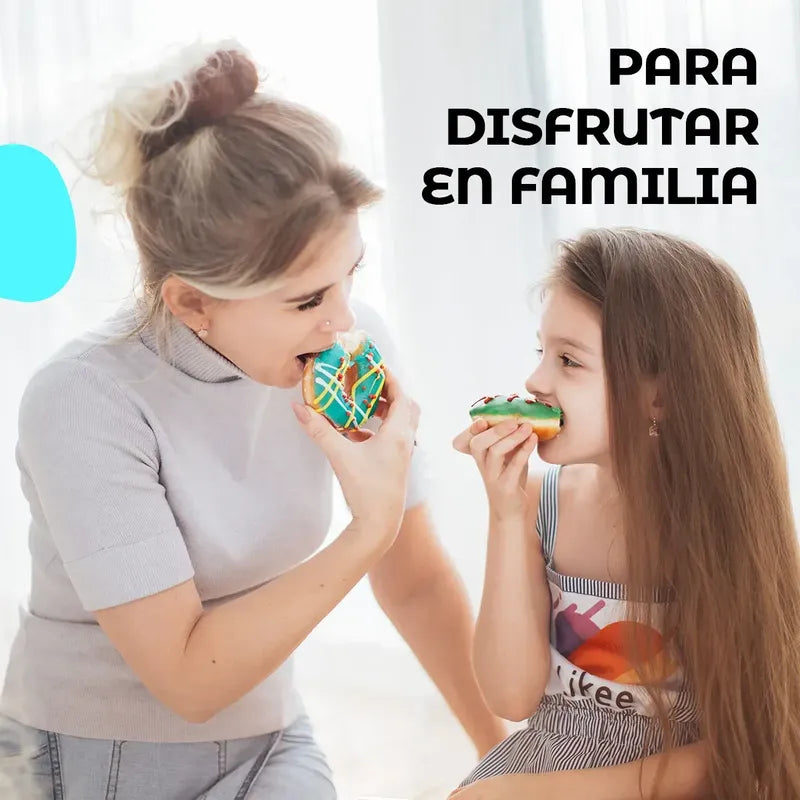Maquina Donas + Fondue Chocolate Negro Y Amarillo