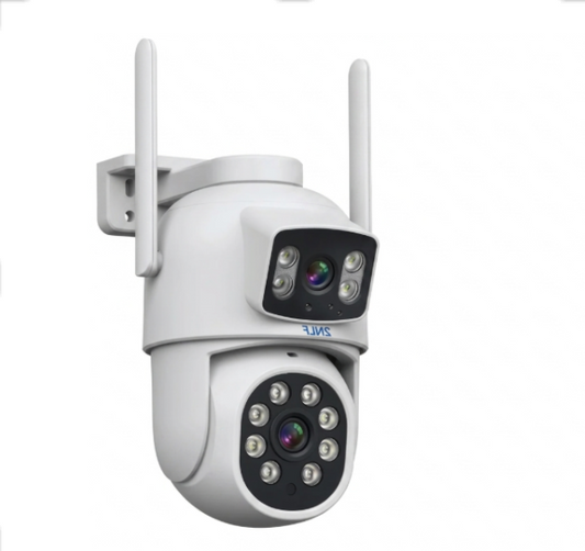 Camara Seguridad WiFi Exterior PTZ Vision Nocturna Audio Bidireccional Tasbel Inalambrica Nube MicroSD